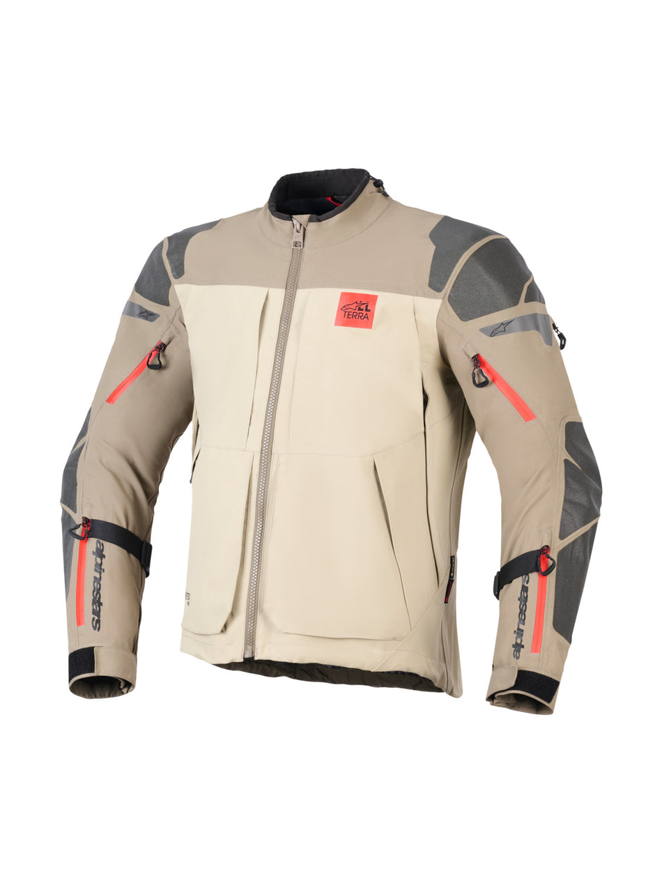 Bunda Alpinestars Nazca 3L GORE-TEX PRO světle hnědá/písková/oranžová/černá