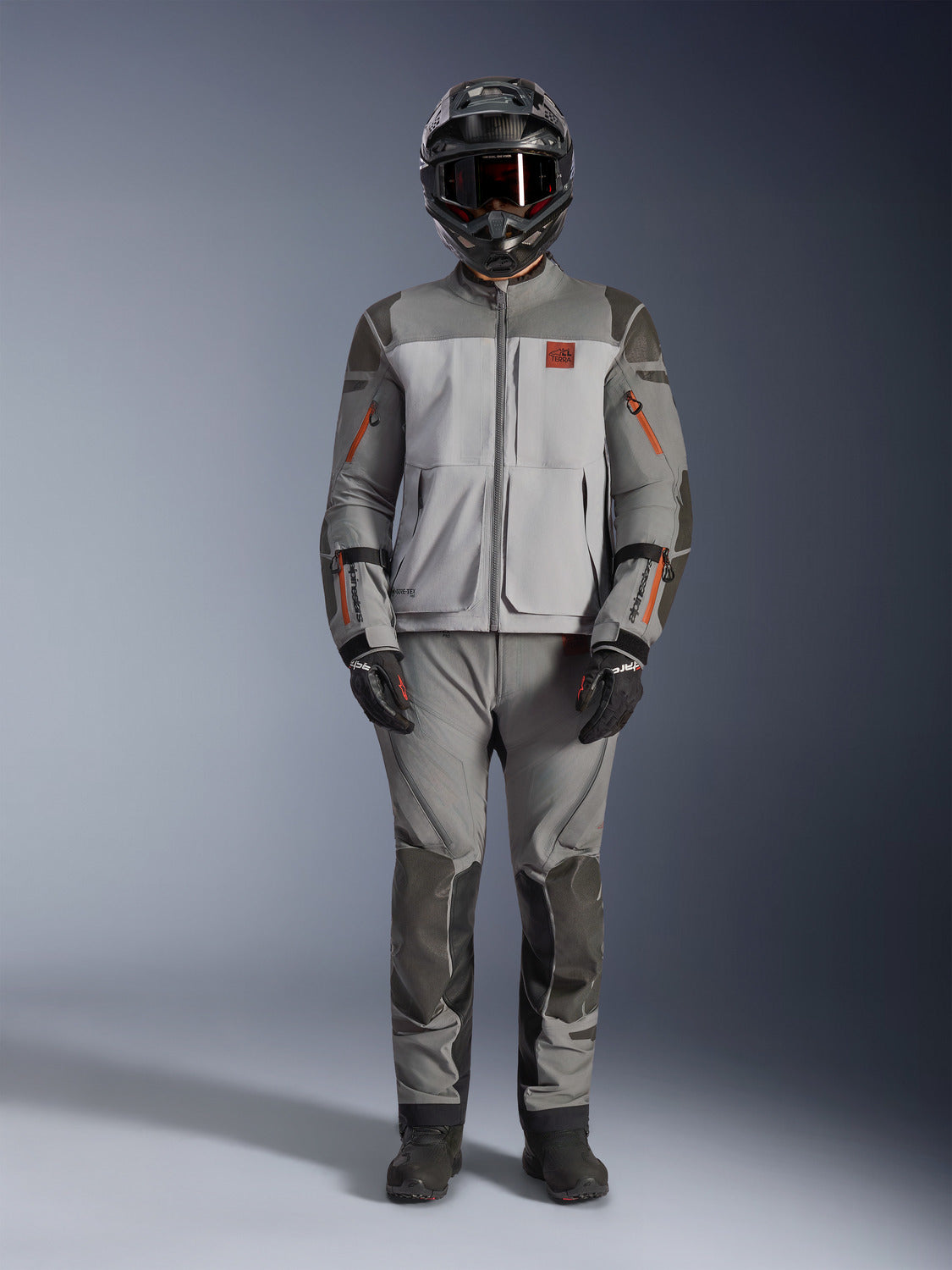 Bunda Alpinestars Nazca 3L GORE-TEX PRO tmavě šedá/světle šedá