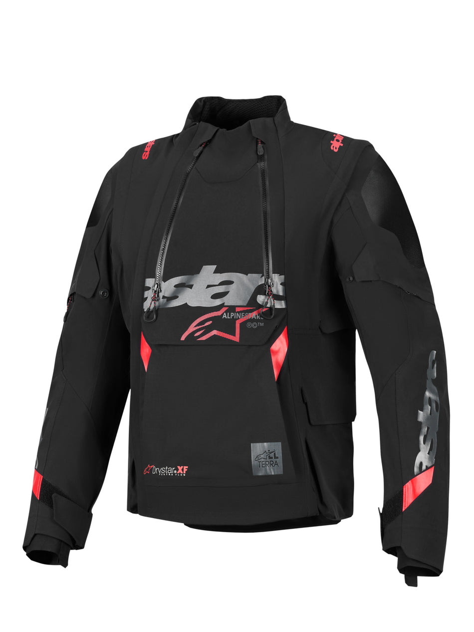 Bunda Alpinestars Harok PRO Drystar XF černé/tmavě šedé/červené
