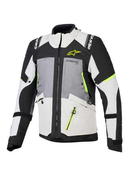 Bunda Alpinestars Andes V4 Drystar tmavě šedá/světle šedá/černá/žlutá fluo