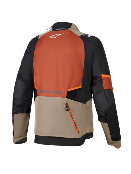 Bunda Alpinestars Andes V4 Drystar světle hnědá/tmavě oranžová/černá