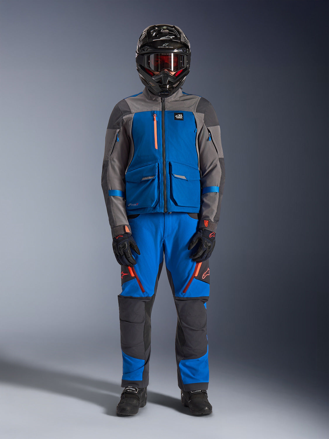Bunda Alpinestars Maxdura Drystar XF modrá/tmavě šedá