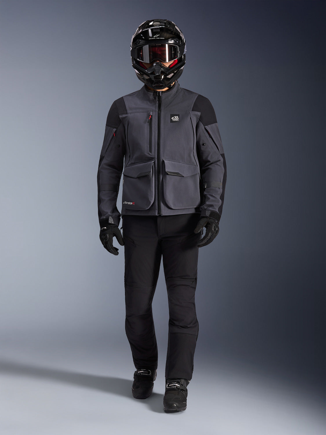 Bunda Alpinestars Maxdura Drystar XF tmavě šedá/černá