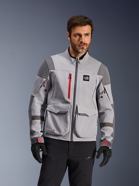 Bunda Alpinestars Maxdura Drystar XF světle šedá/tmavě šedá