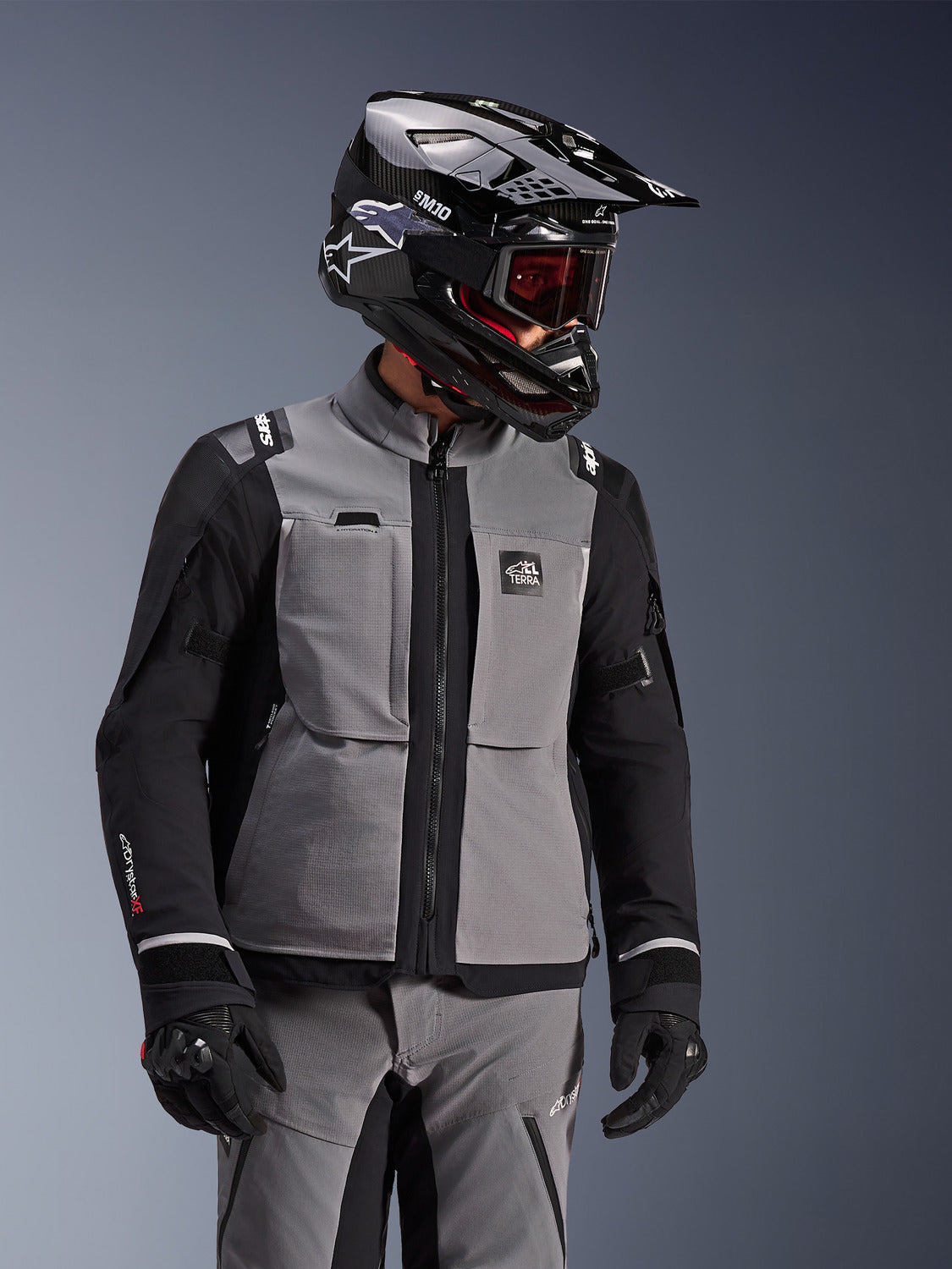 Bunda Alpinestars Andes PRO Drystar XF tmavě šedá/černá