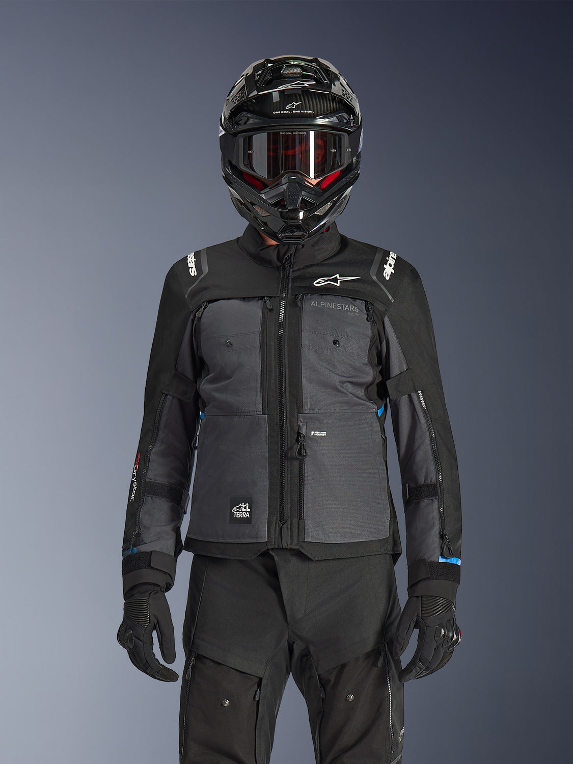 Bunda Alpinestars Cusco Drystar černá/tmavě šedá