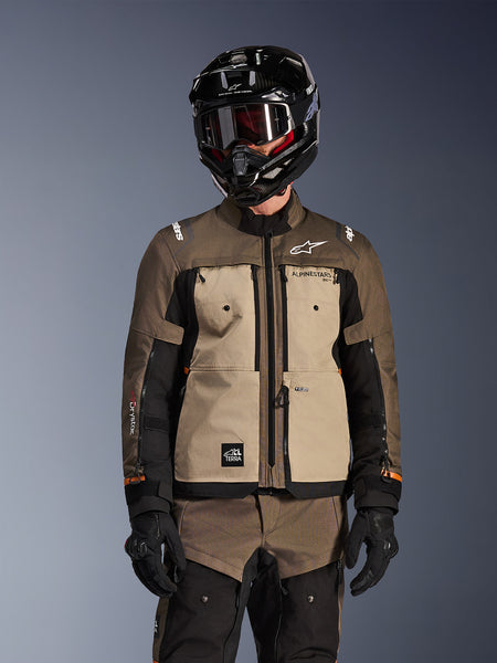 Bunda Alpinestars Cusco Drystar hnědá/černá