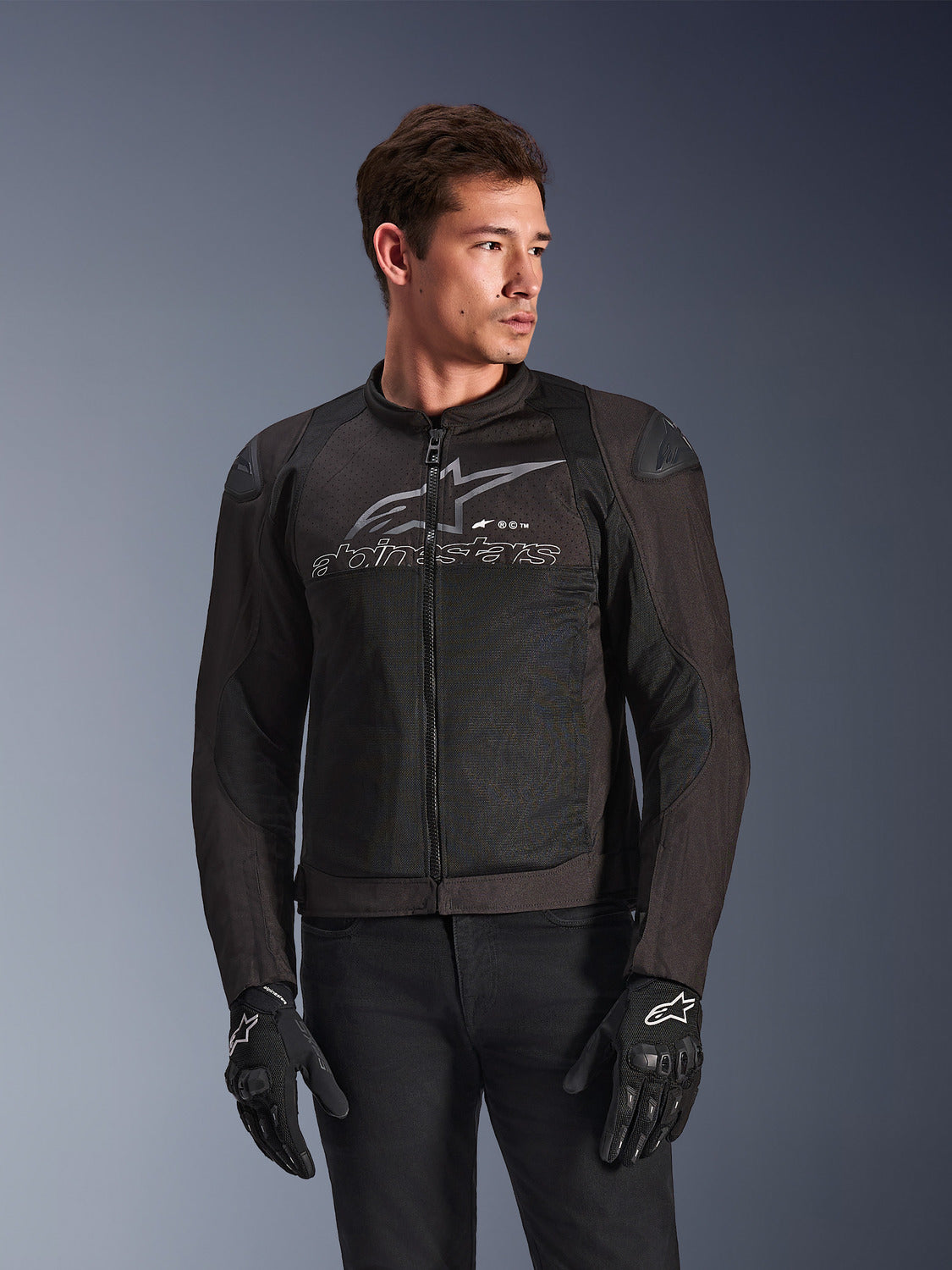 Bunda Alpinestars SMX AIR černá antracit