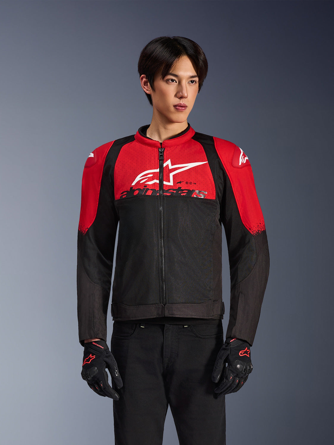 Bunda Alpinestars SMX AIR červená/černá