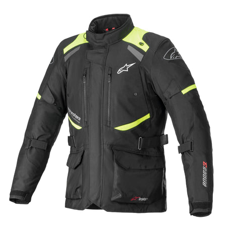 Bunda Alpinestars Andes Drystar černá/žlutá fluo