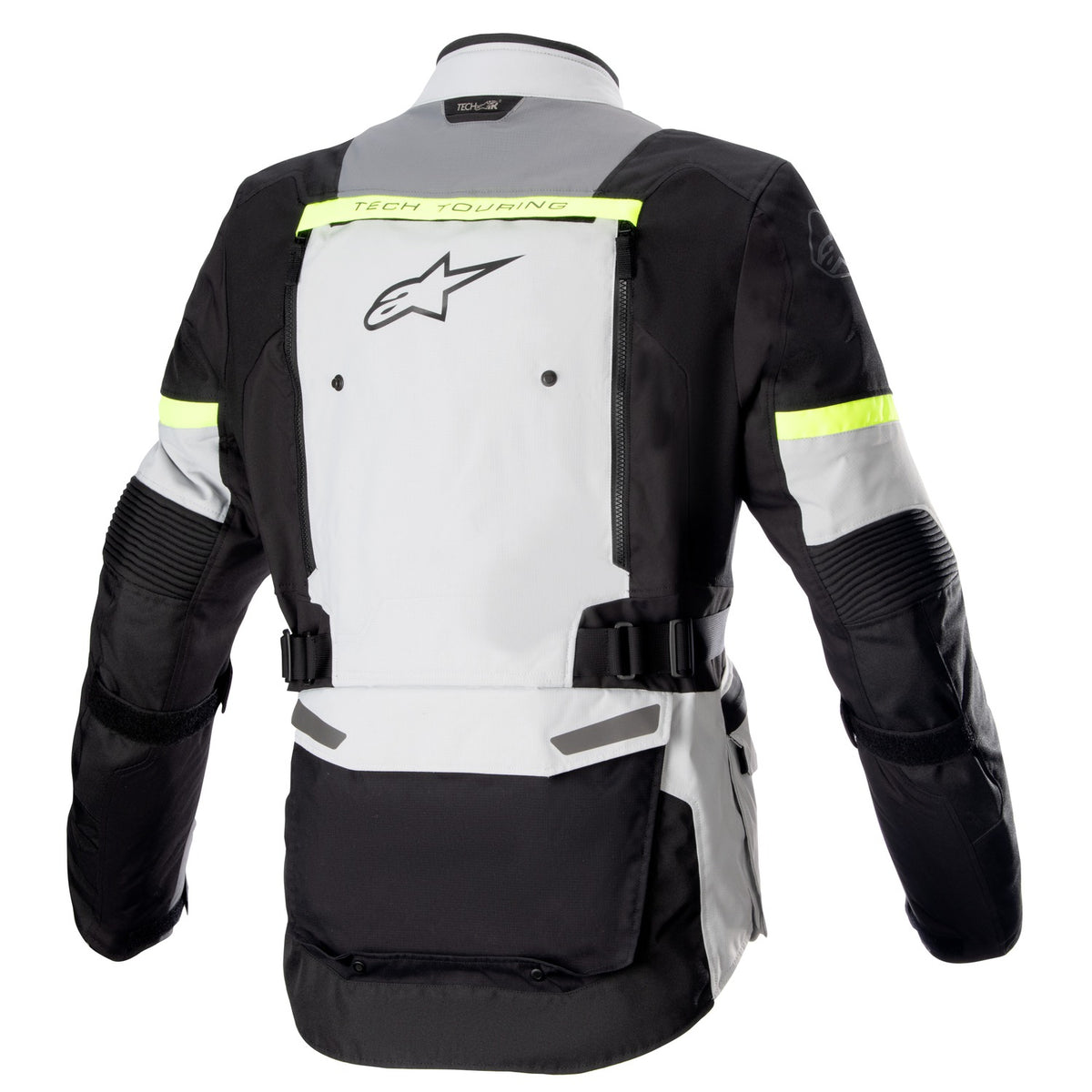 Bunda Alpinestars Bogota PRO Drystar šedá/tmavě šedá/černá/žlutá fluo