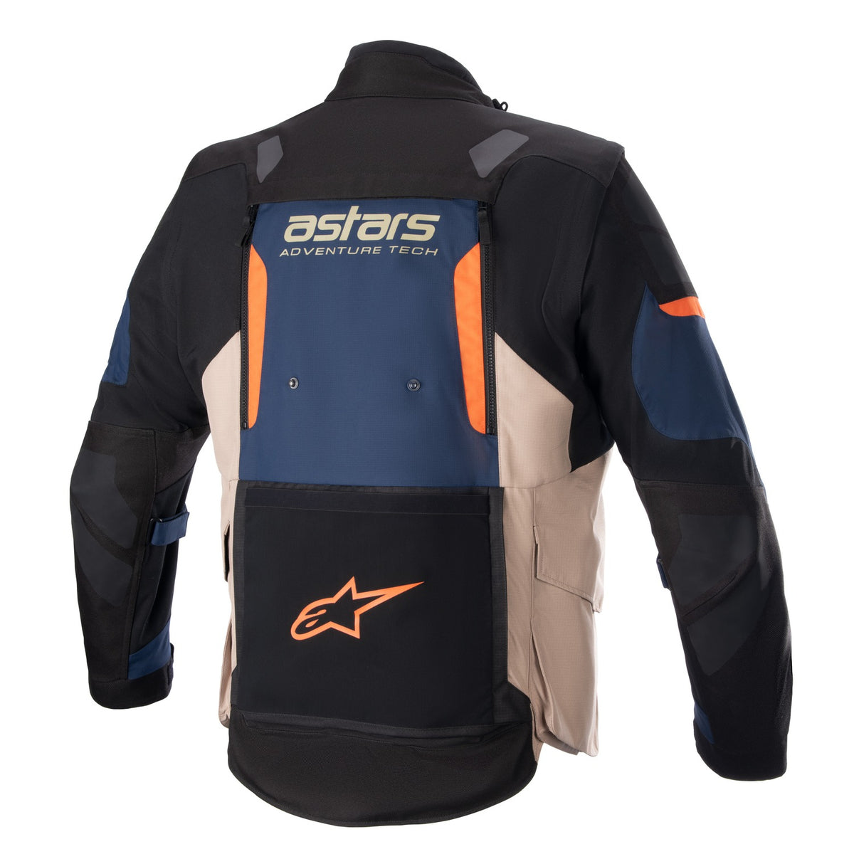 Bunda Alpinestars Harok Drystar tmavě modrá/khaki/oranžová/černá