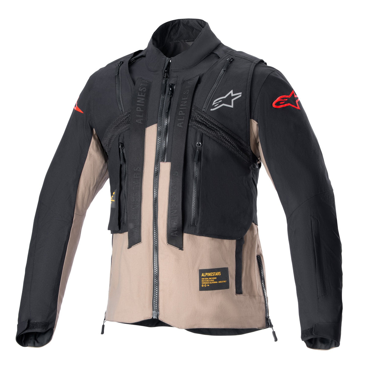 Bunda Alpinestars Techdura černá/hnědá