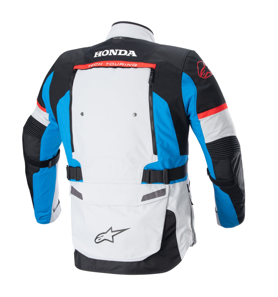 Bunda Alpinestars Bogota PRO Drystar Honda světle šedá/červená fluo/modrá/černá