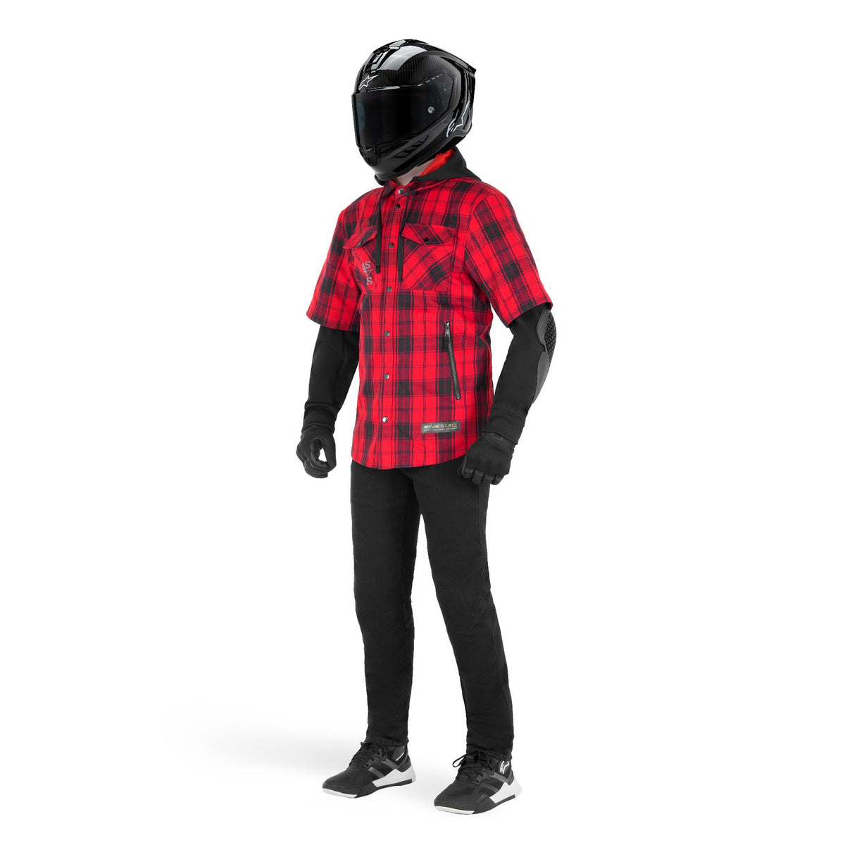 Košile Alpinestars Mo.st.eq Tartan červená/černá