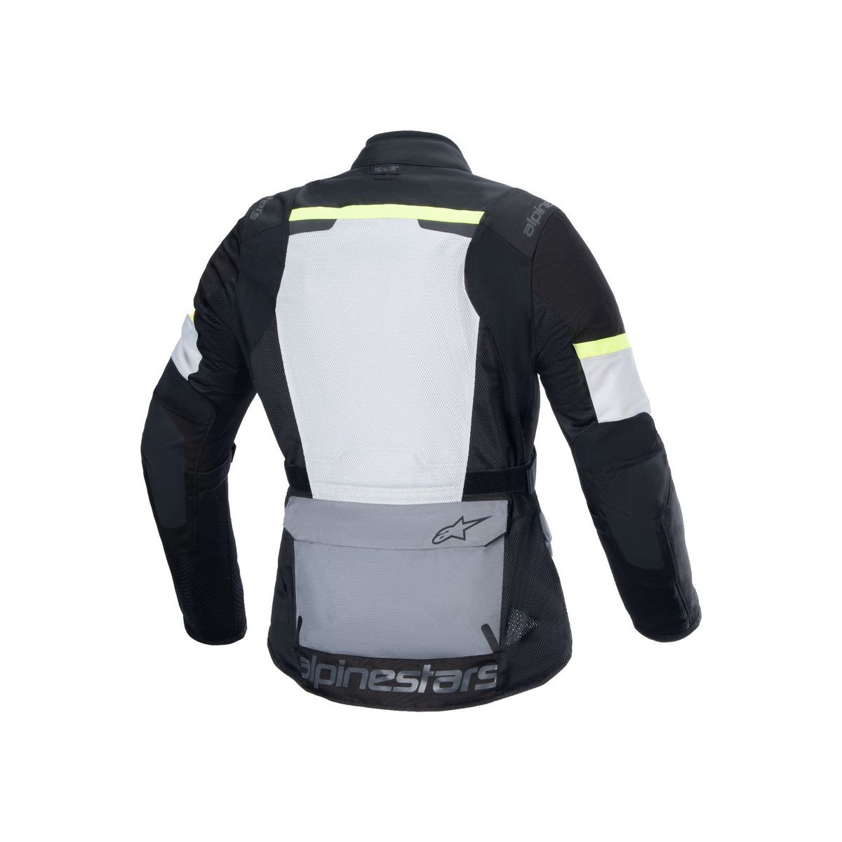 Bunda Alpinestars Andes AIR Drystar světle šedá/tmavě šedá/černá/žlutá fluo