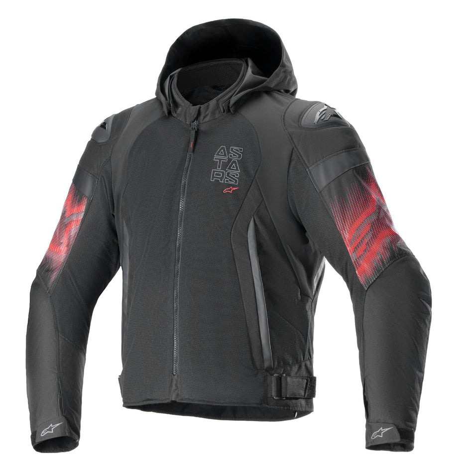 Bunda Alpinestars Zaca AIR Venom Waterproof černá/červená fluo