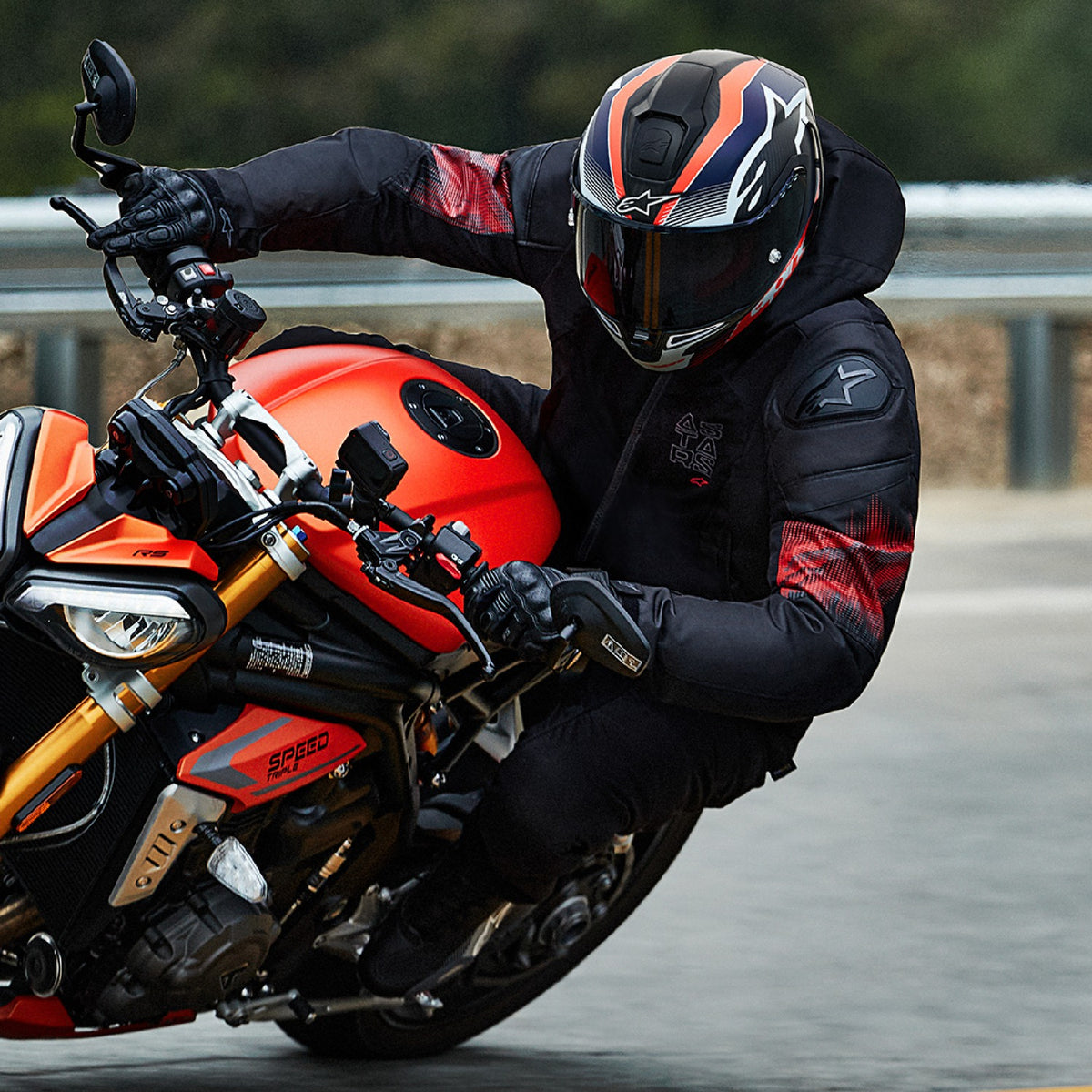 Bunda Alpinestars Zaca AIR Venom Waterproof černá/červená fluo