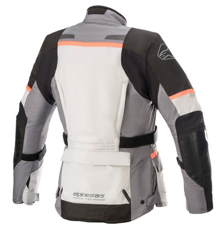 Dámská bunda Alpinestars Stella Andes Drystar TECH-AIR 5 kompatibilní světle šedá/tmavě šedá/černá/růžová fluo