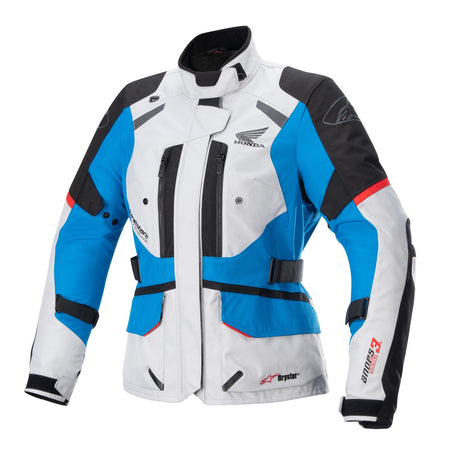 Dámská bunda Alpinestars Stella Andes Drystar Honda TECH-AIR 5 kompatibilní světle šedá/černá/modrá/červená