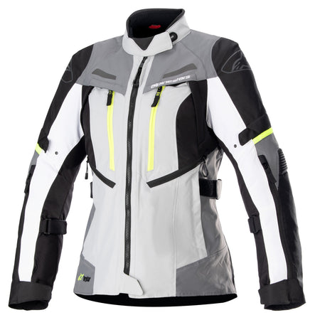 Dámská bunda Alpinestars Stella Bogota PRO Drystar šedá/tmavě šedá/černá/žlutá fluo