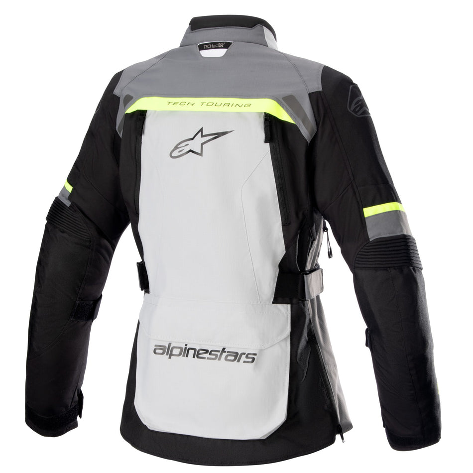 Dámská bunda Alpinestars Stella Bogota PRO Drystar šedá/tmavě šedá/černá/žlutá fluo