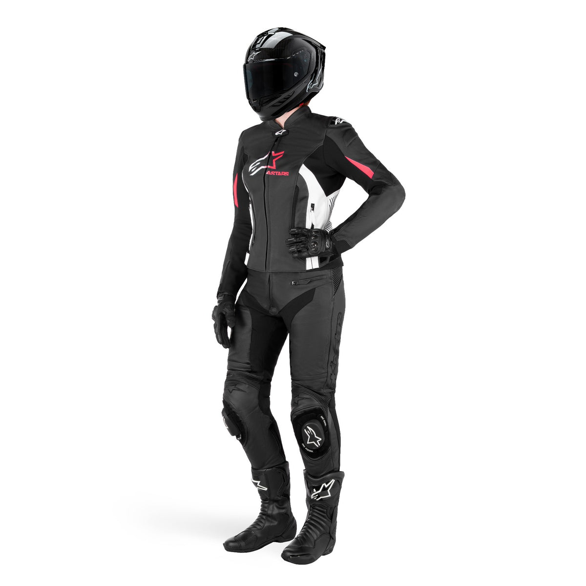Dámská bunda Alpinestars Stella GP Plus 4 černá/bílá/růžová