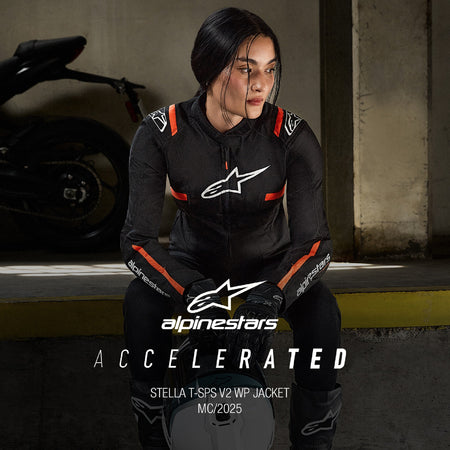 Bunda Alpinestars Stella T-SPS 2 Waterproof černá/bílá/červená fluo