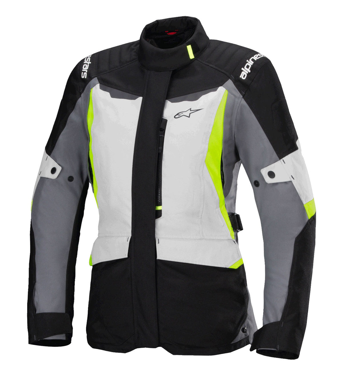 Bunda Alpinestars Stella ST-1 Waterproof světle šedá/černá/žlutá fluo