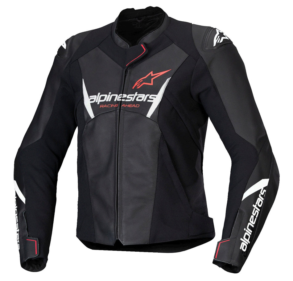 Bunda Alpinestars Stella Faster 3 černá/bílá/červená fluo