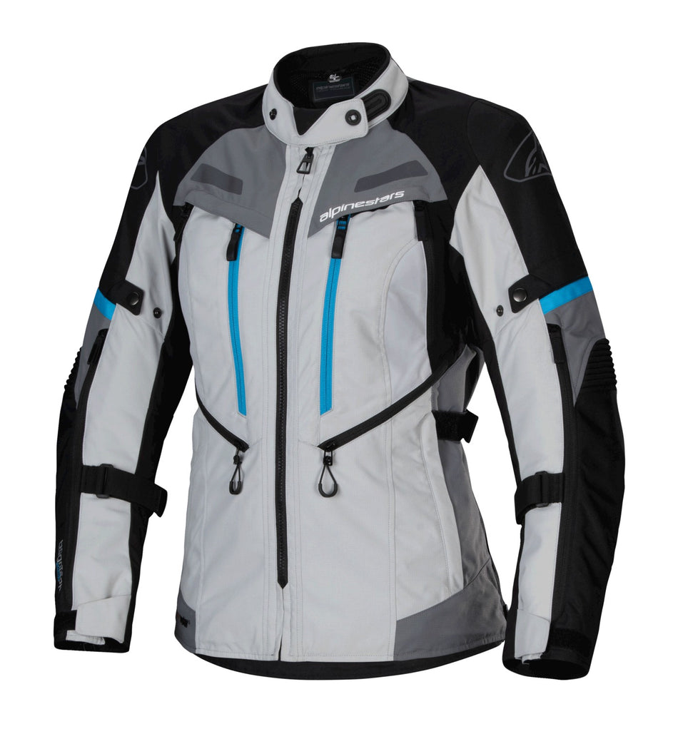 Dámská bunda Alpinestars Stella Bogota PRO Drystar šedá/černá/modrá