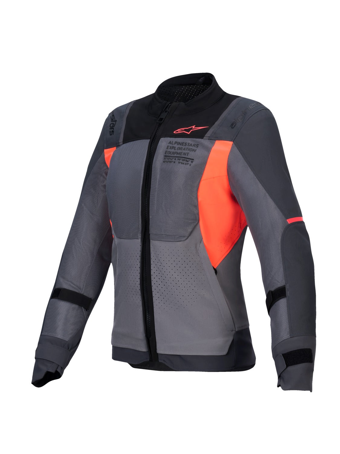 Dámská bunda Alpinestars Stella ST-2 AIR šedá/tmavě šedá/korálová fluo