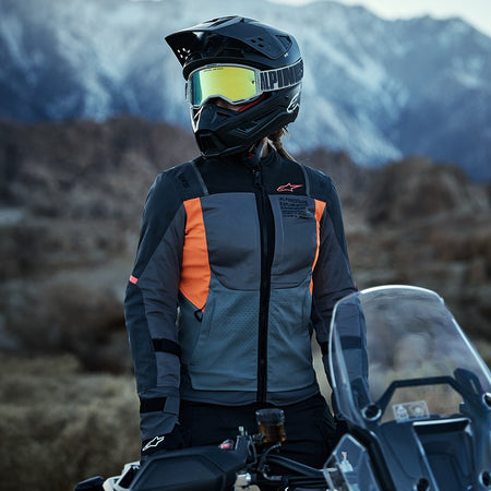 Dámská bunda Alpinestars Stella ST-2 AIR šedá/tmavě šedá/korálová fluo
