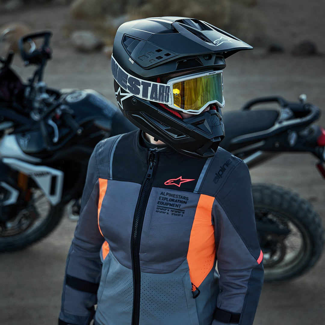 Dámská bunda Alpinestars Stella ST-2 AIR šedá/tmavě šedá/korálová fluo