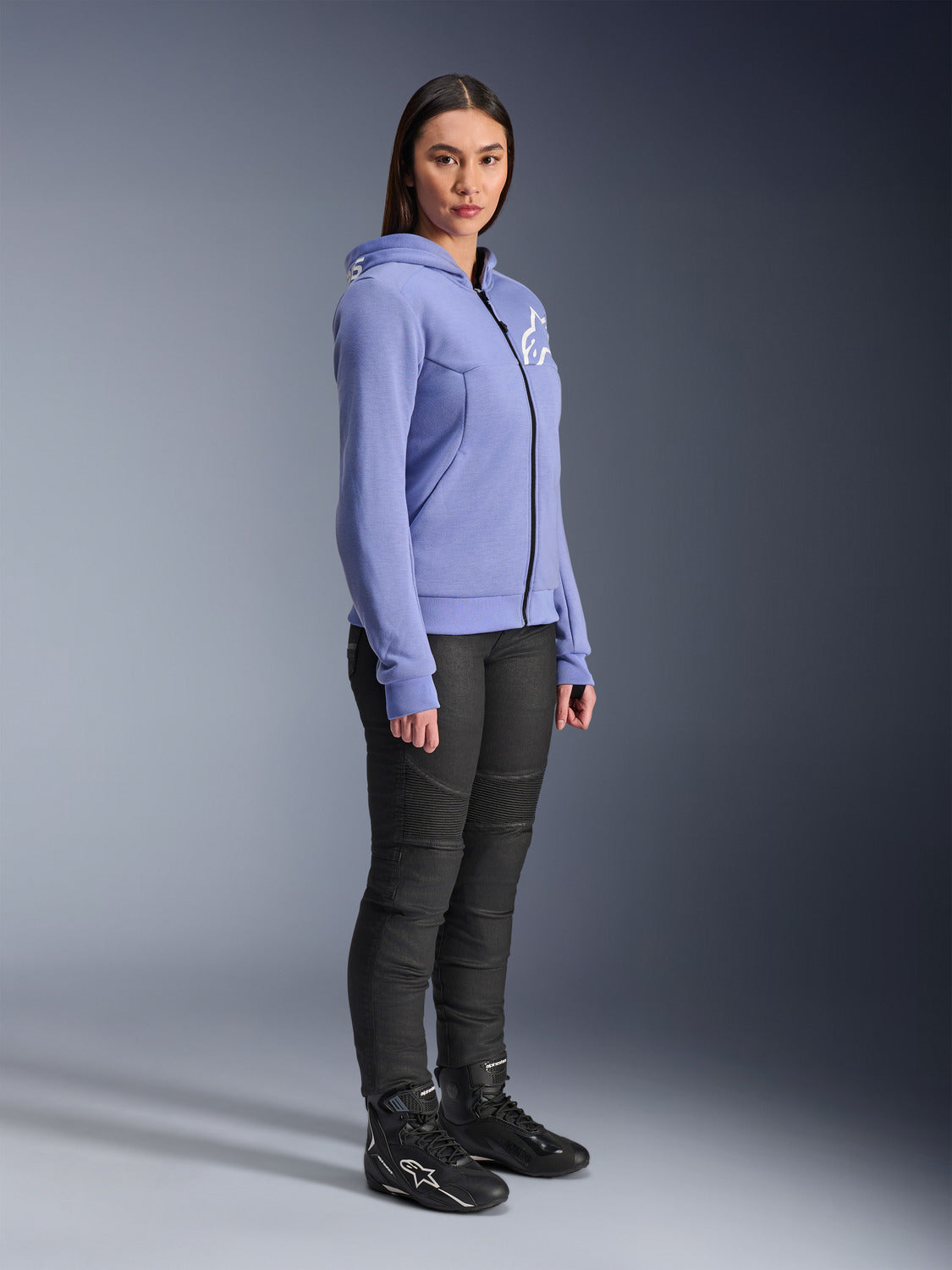 Dámská bunda Alpinestars Stella Chrome V2 Sport modrá/bílá