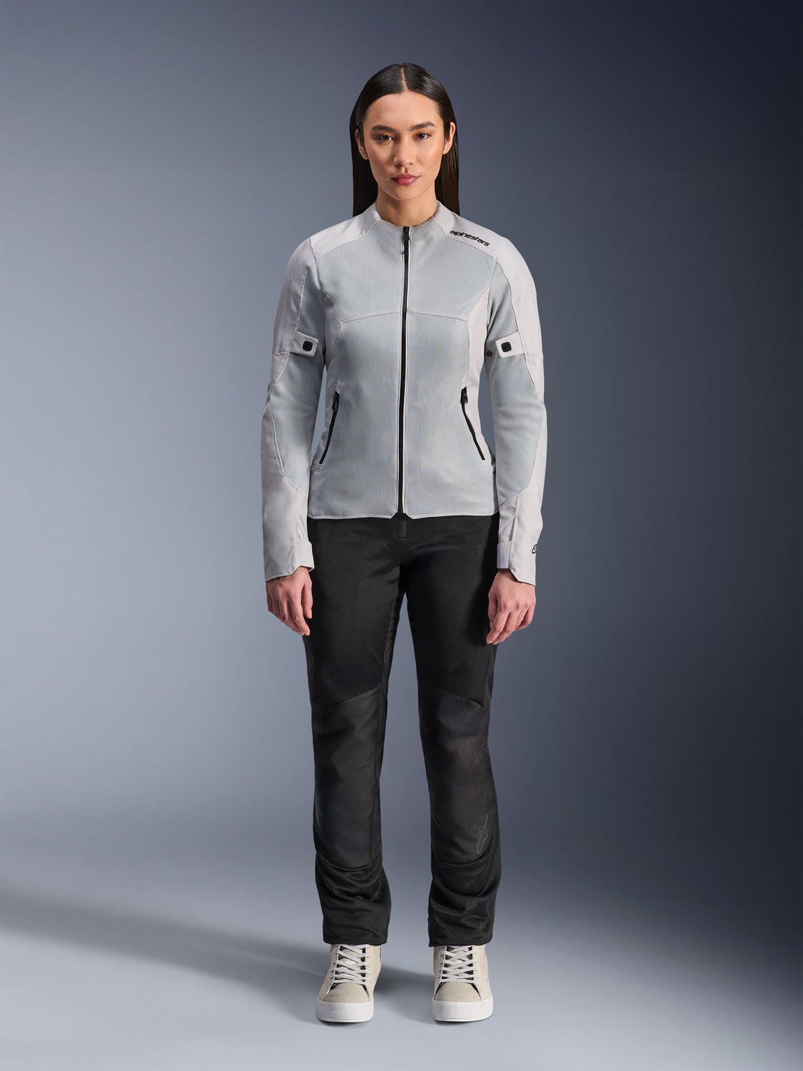 Dámská bunda Alpinestars Stella C-1 AIR stříbrno šedá