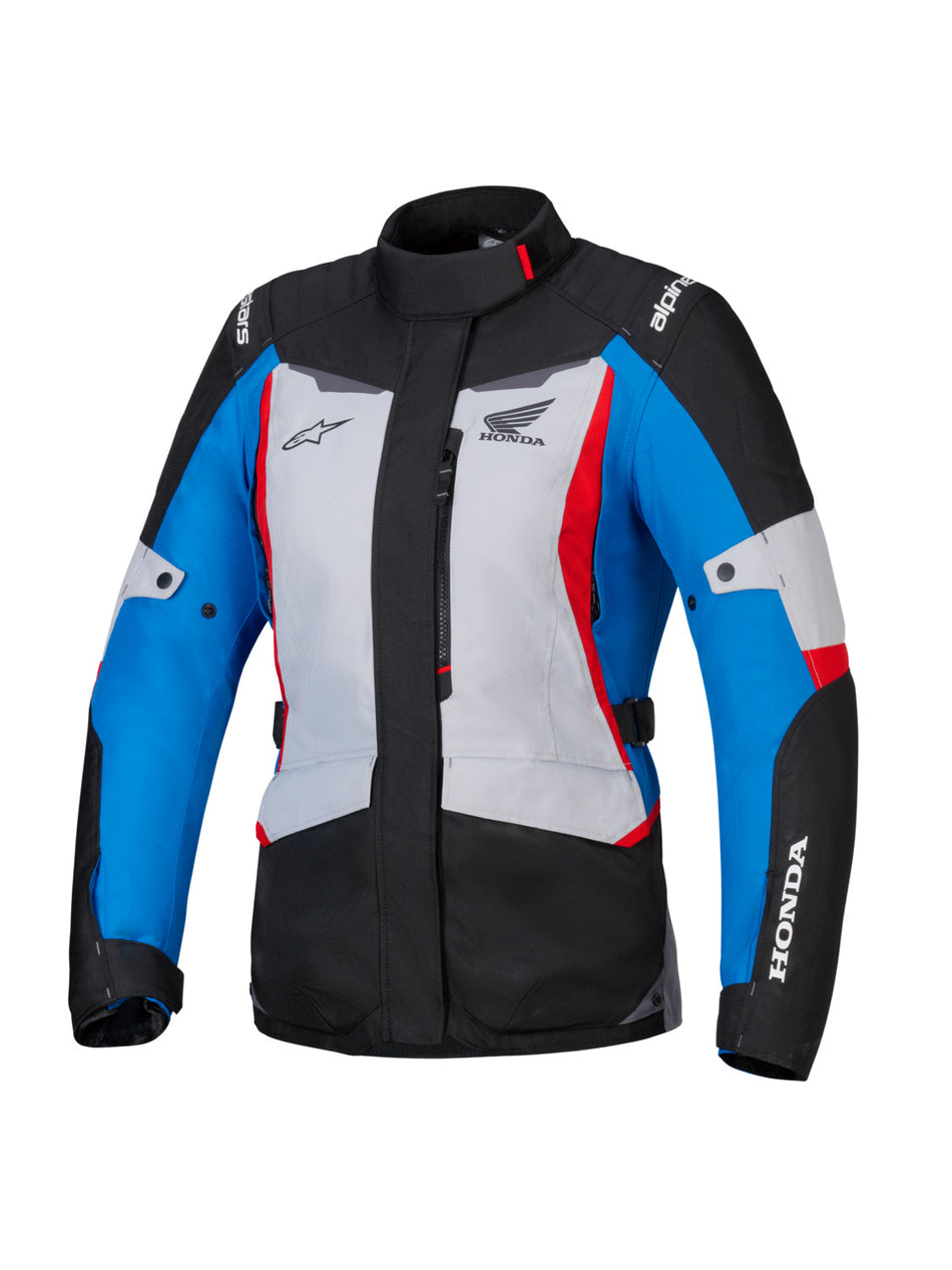 Dámská bunda Alpinestars Stella ST-1 Waterproof Honda šedá/modrá/černá/červená