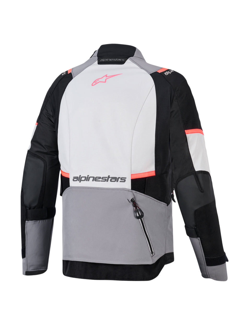 Dámská bunda Alpinestars Stella Andes V4 Drystar tmavě šedá/světle šedá/černá/červená