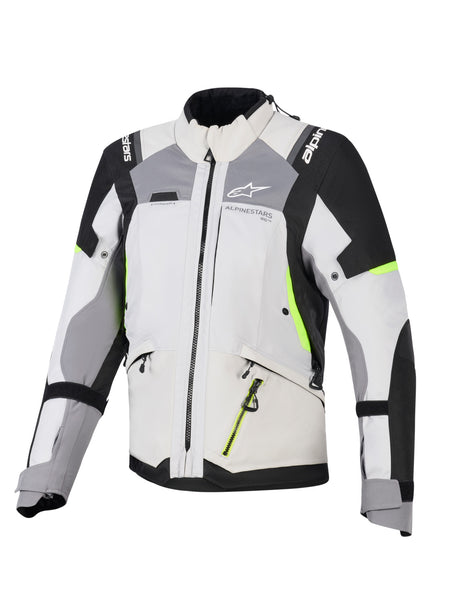 Dámská bunda Alpinestars Stella Andes V4 Drystar tmavě šedá/světle šedá/černá/žlutá fluo