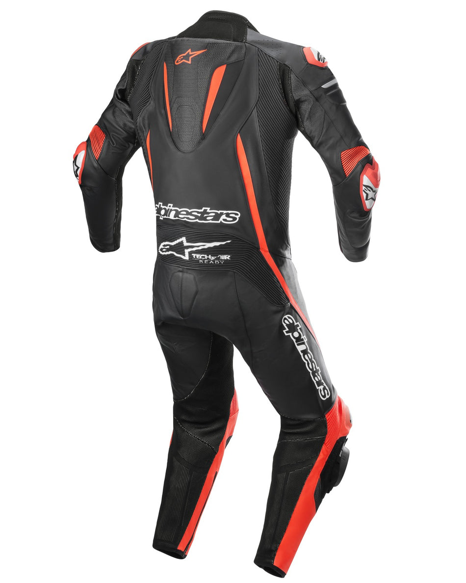 Jednodílná kombinéza Alpinestars Fusion TECH-AIR kompatibilní černá/červená fluo