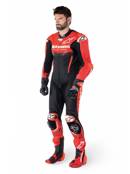 Jednodílná kombinéza Alpinestars GP-R7 TECH-AIR ready/kompatibilní černá/červená