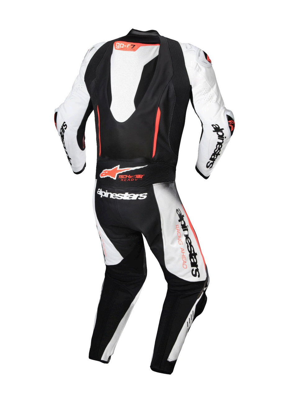 Jednodílná kombinéza Alpinestars GP-R7 TECH-AIR ready/kompatibilní bílá/černá/červená fluo