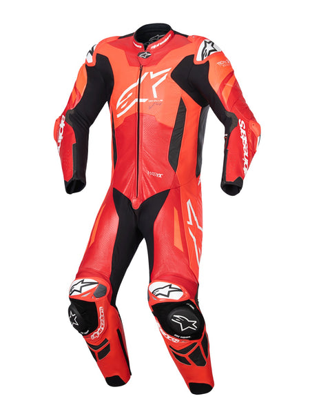 Jednodílná kombinéza Alpinestars GP Plus V4 Sprint TECH-AIR kompatibilní červená fluo/červená/bílá/černá