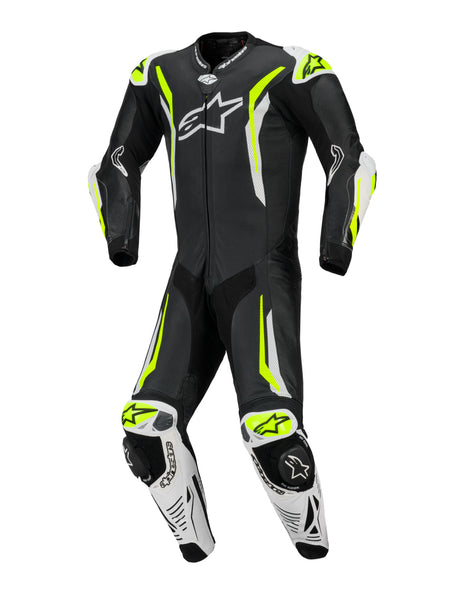 Jednodílná kombinéza Alpinestars GP Tech V5 černá/bílá/žlutá fluo