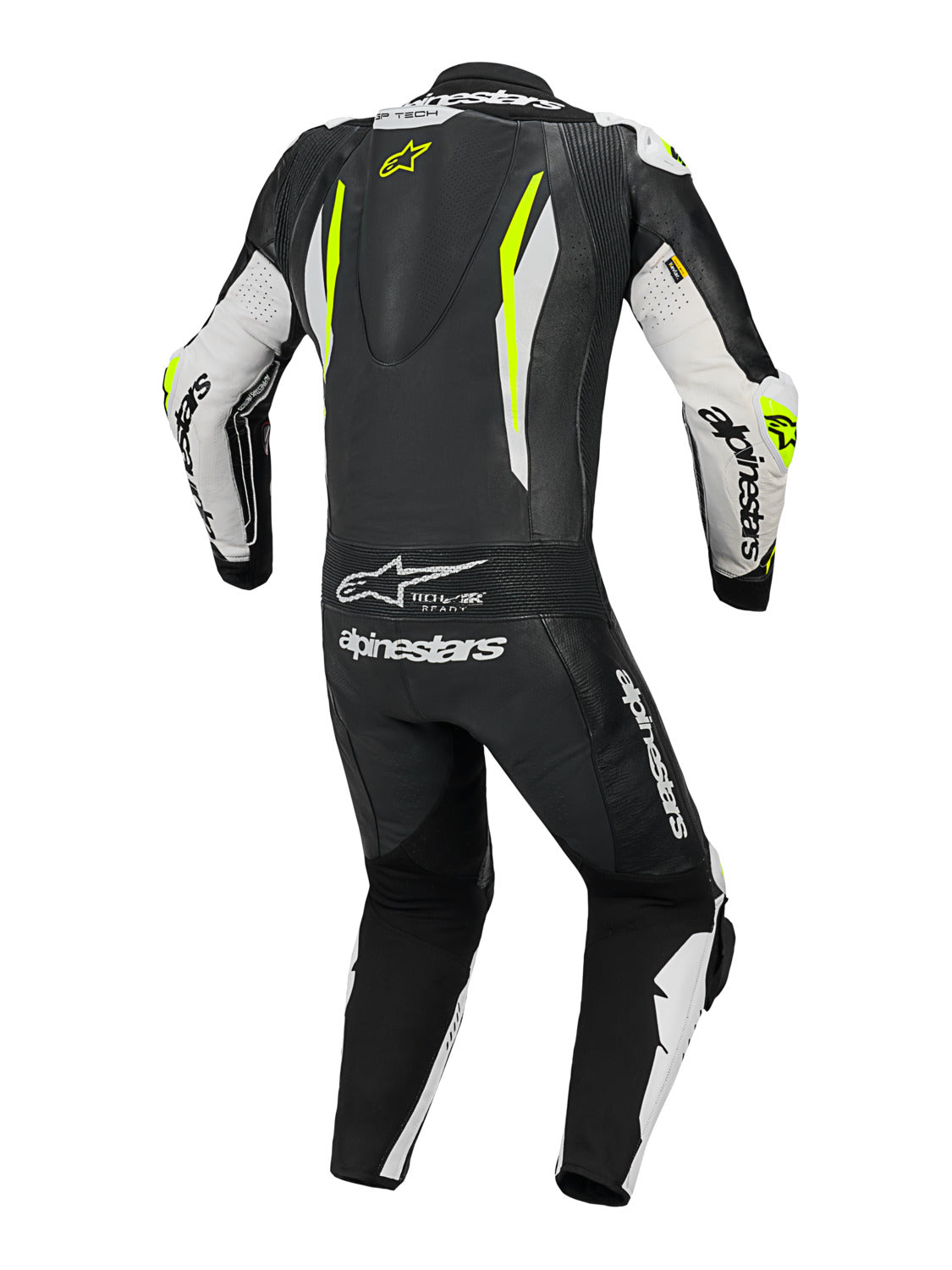 Jednodílná kombinéza Alpinestars GP Tech V5 černá/bílá/žlutá fluo