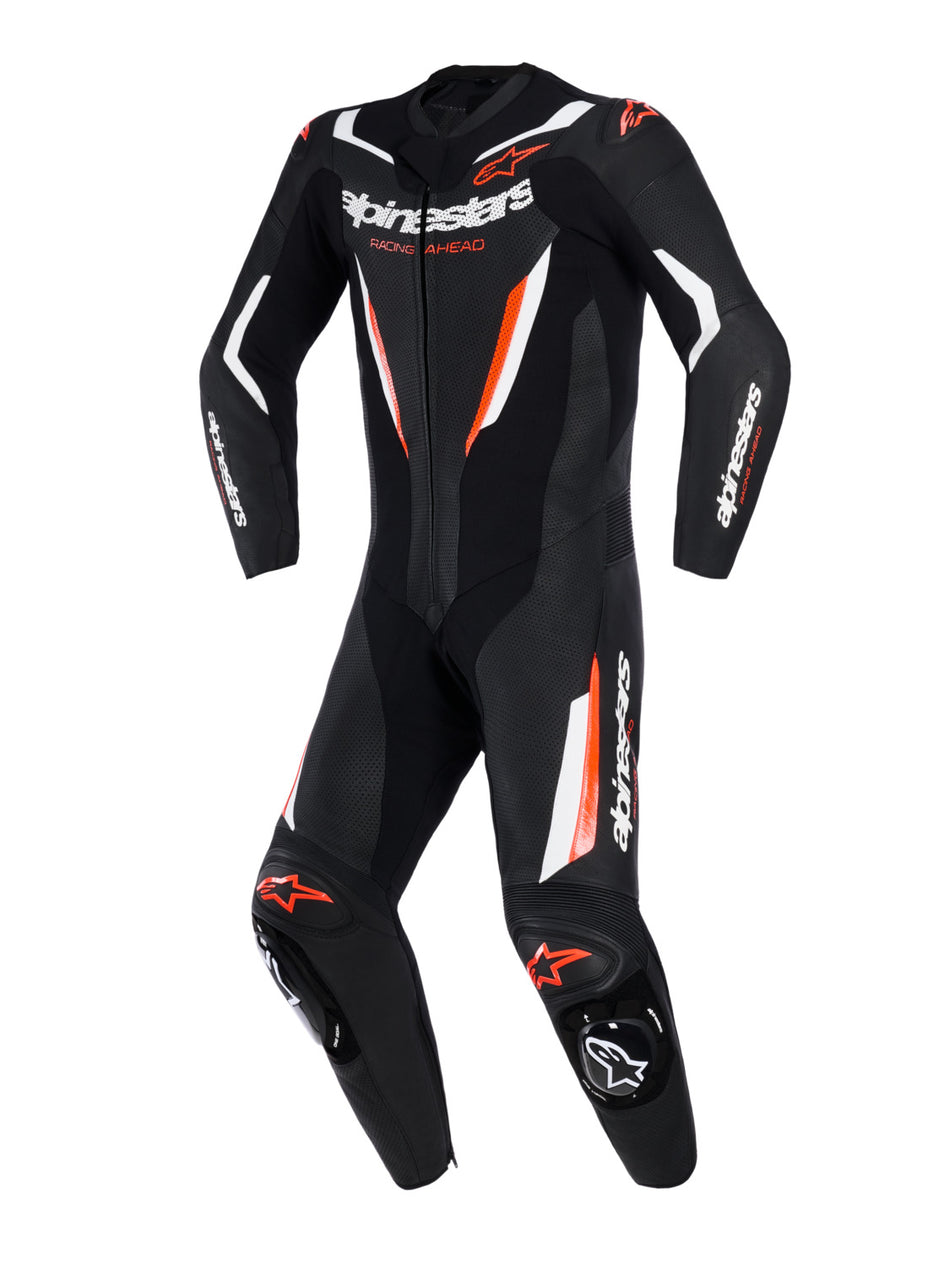 Jednodílná kombinéza Alpinestars GP Force V2 černá/bílá/červená fluo