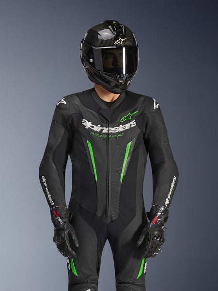 Jednodílná kombinéza Alpinestars GP Force V2 černá/zelená
