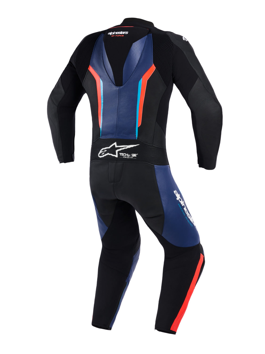 Jednodílná kombinéza Alpinestars GP Force V2 černá/modrá/červená fluo