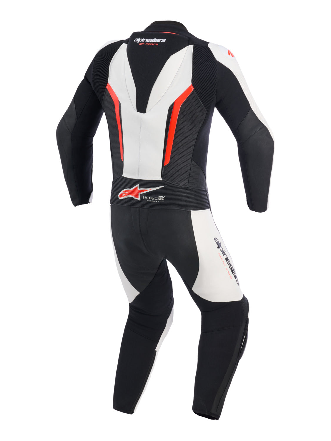 Jednodílná kombinéza Alpinestars GP Force V2 bílá/černá/červená fluo