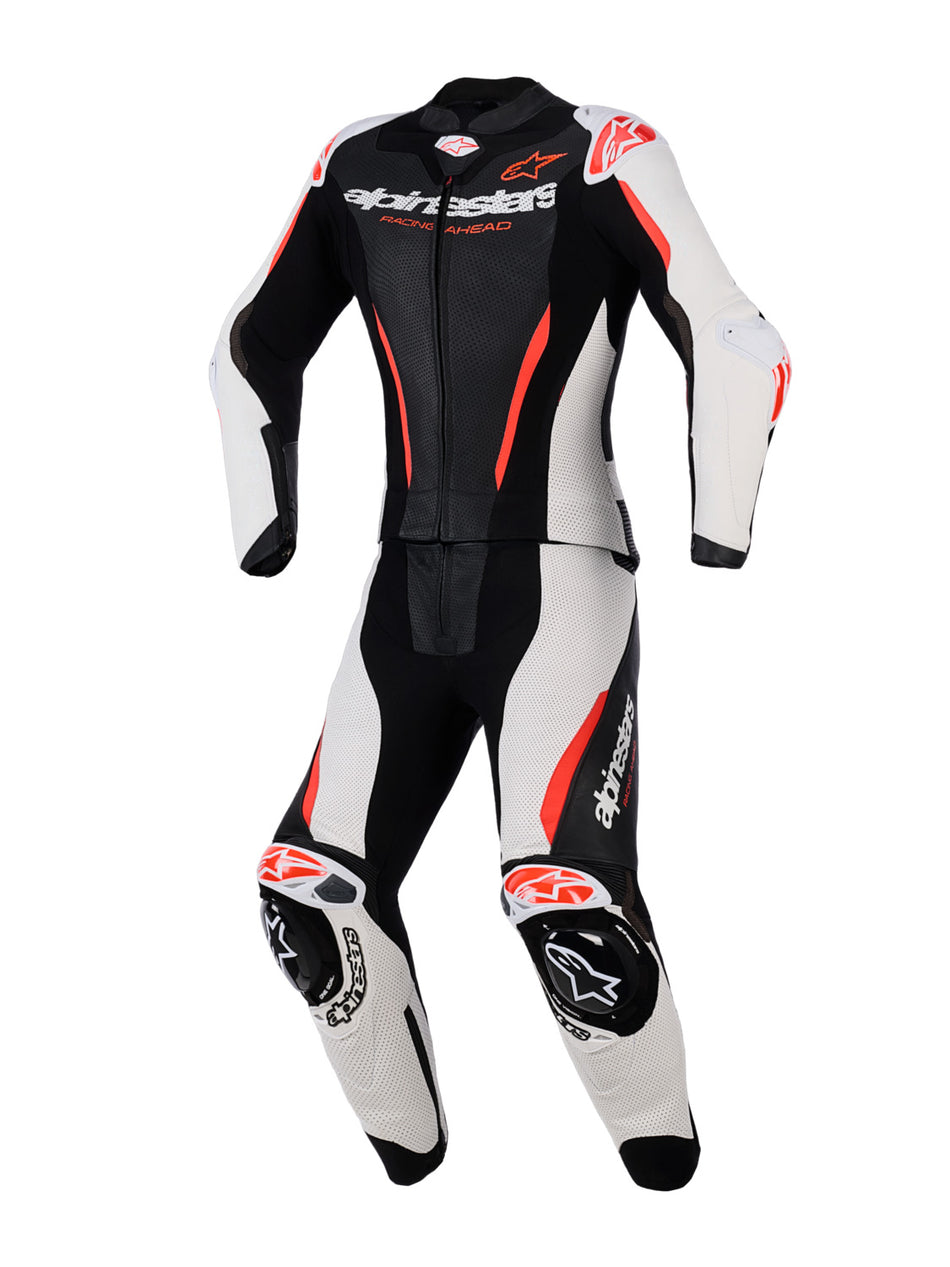 Dámská dvoudílná kombinéza Alpinestars Stella GP-R7 černá/bílá/červená fluo